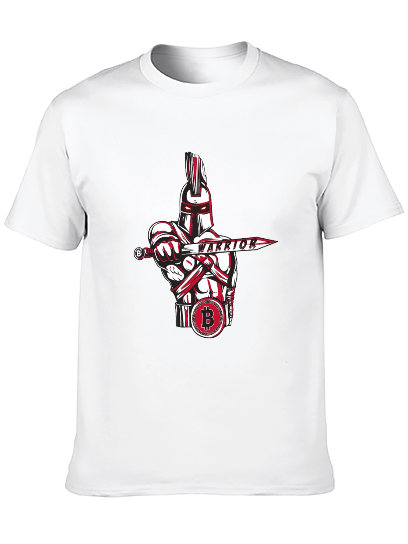 Bitcoin Warrior Graphic Tee - Crypto Enthusiast Apparel