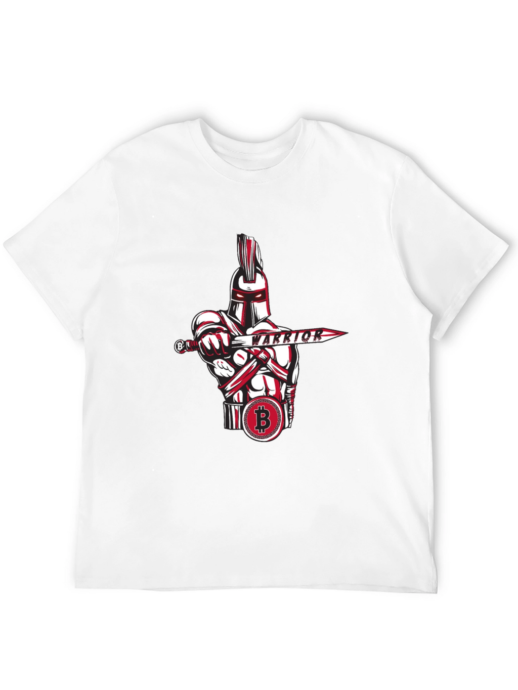 Bitcoin Warrior Graphic Tee - Crypto Enthusiast Apparel