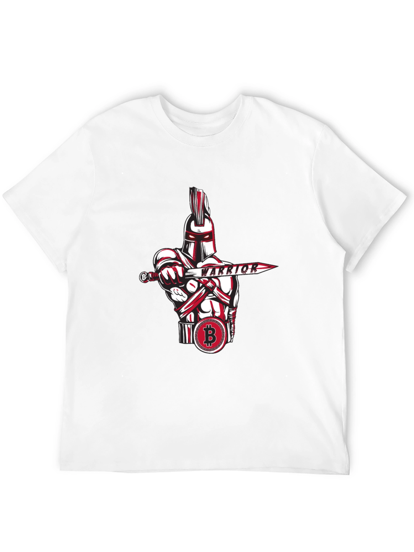 Bitcoin Warrior Graphic Tee - Crypto Enthusiast Apparel