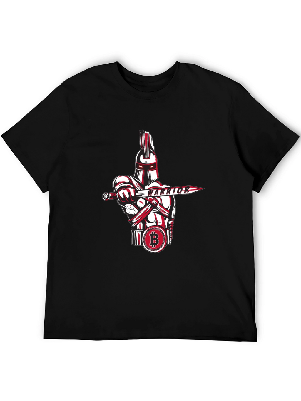 Bitcoin Warrior Graphic Tee - Crypto Enthusiast Apparel