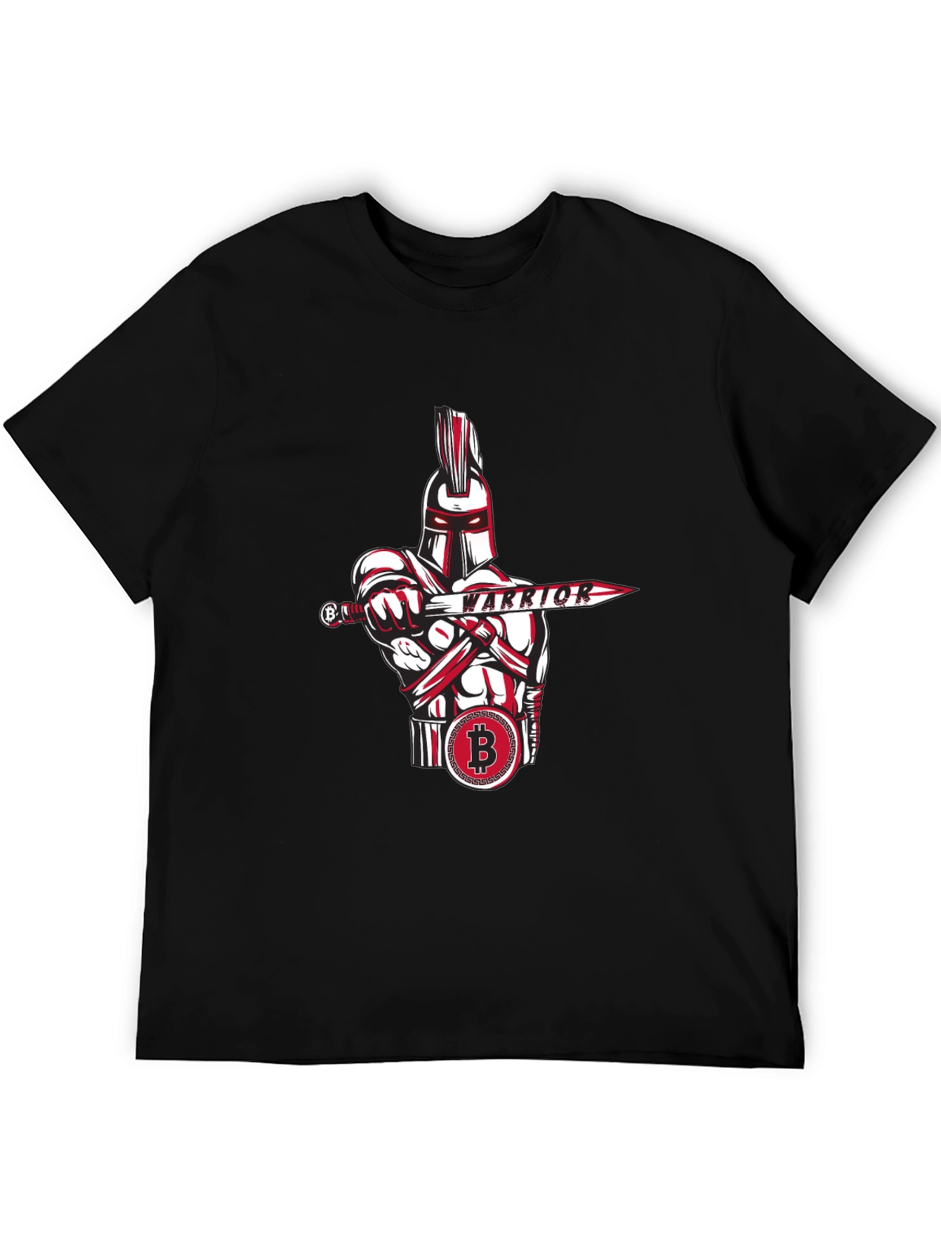 Bitcoin Warrior Graphic Tee - Crypto Enthusiast Apparel