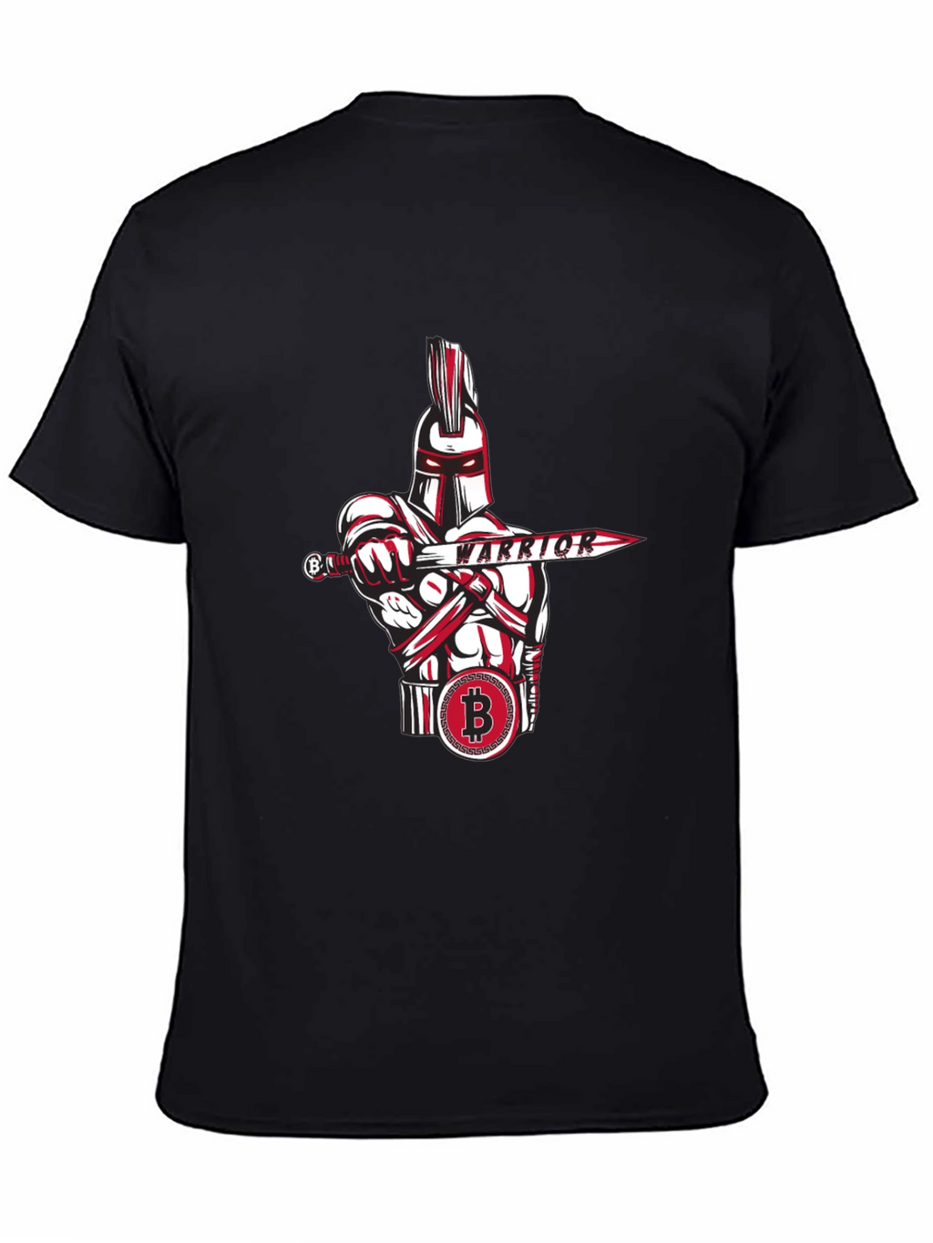 Bitcoin Warrior Graphic Tee - Crypto Enthusiast Apparel
