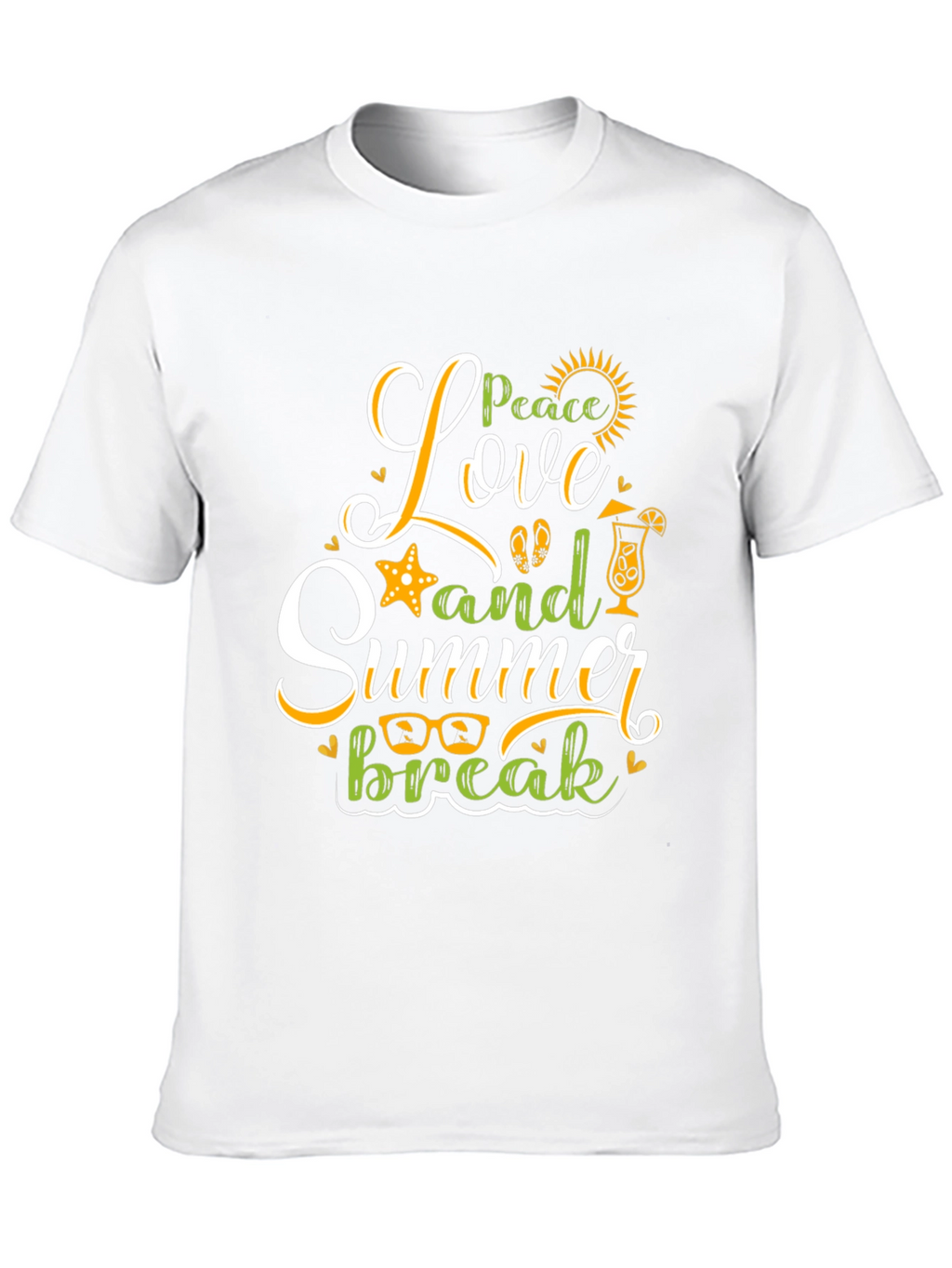 Peace Love Summer Break Graphic Tee
