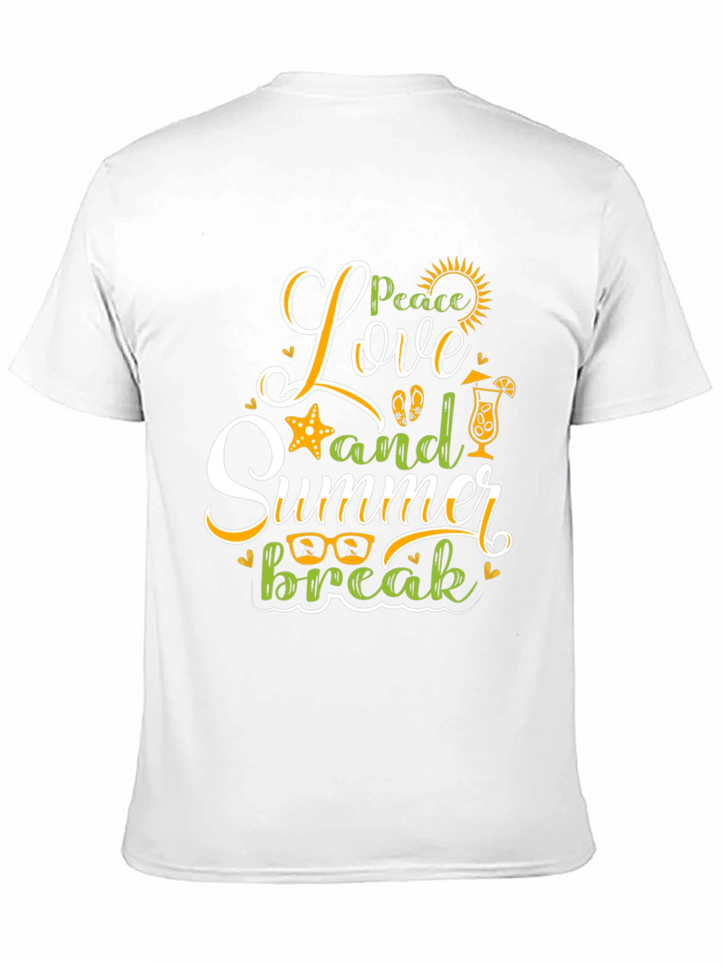 Peace Love Summer Break Graphic Tee