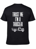 Trust Me Im A Trucker Black T-Shirt