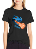 Blue Dinoz Fire-Breathing T-Shirt