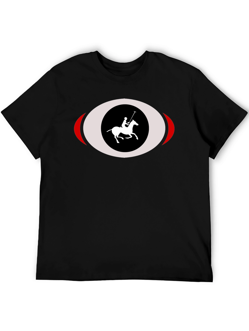 Black Polo Rider T-Shirt