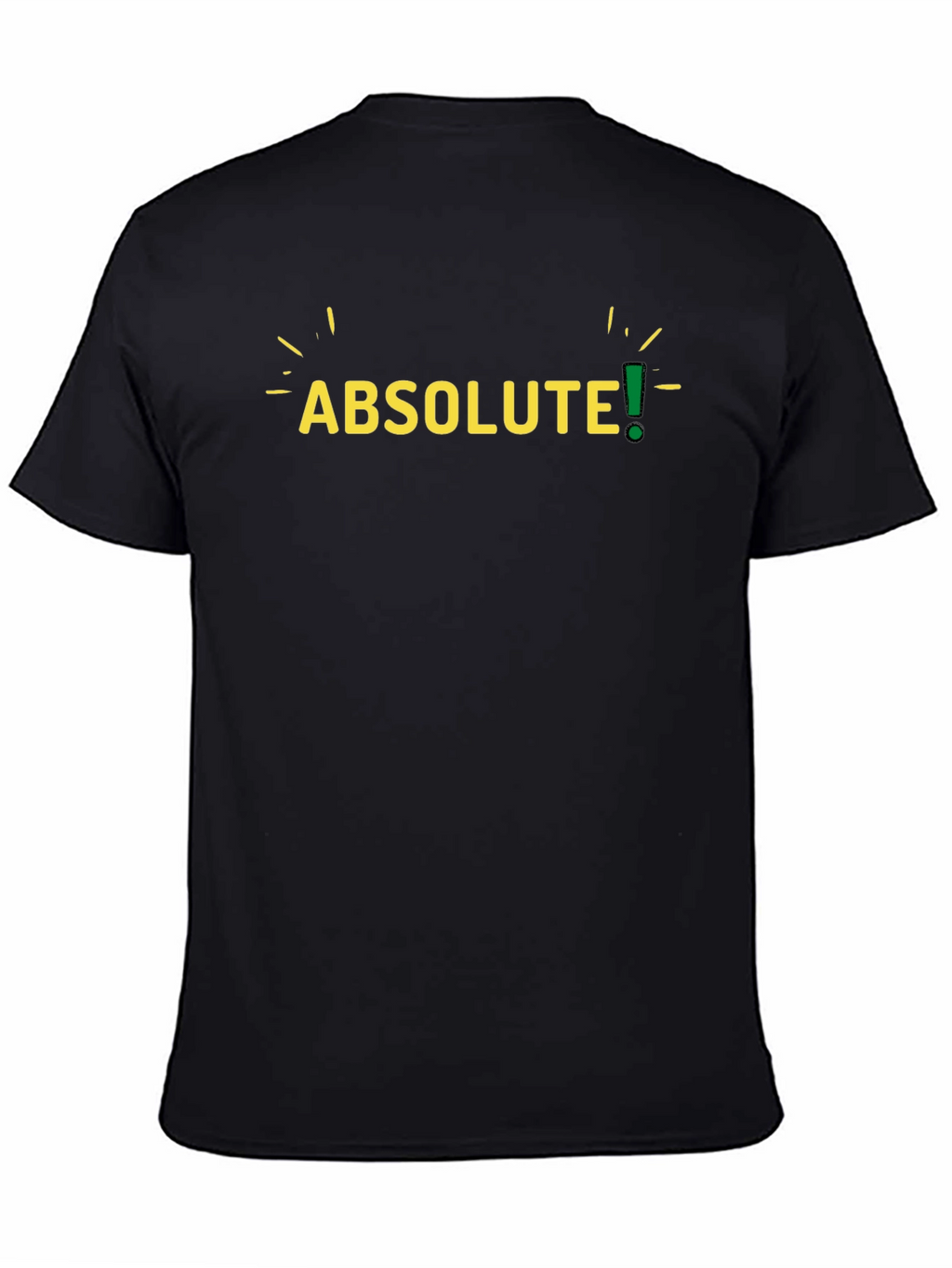 Absolute! Mens Black Graphic T-Shirt