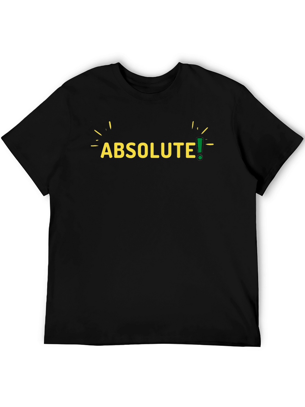 Absolute! Mens Black Graphic T-Shirt