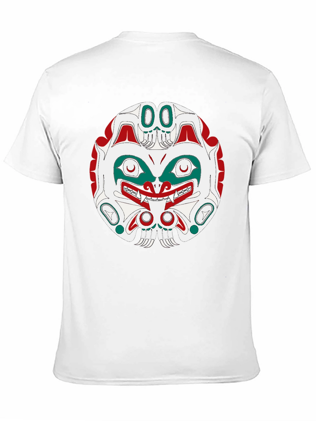 Tribal Mask Graphic Tee - Black