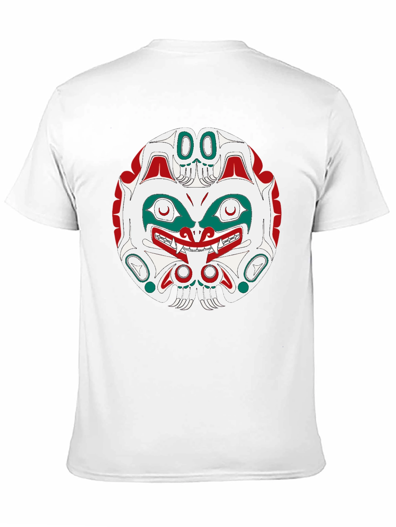 Tribal Mask Graphic Tee - Black
