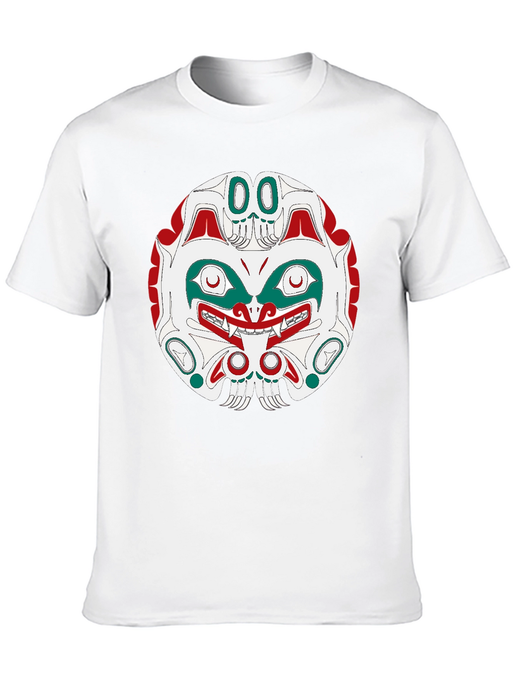 Tribal Mask Graphic Tee - Black