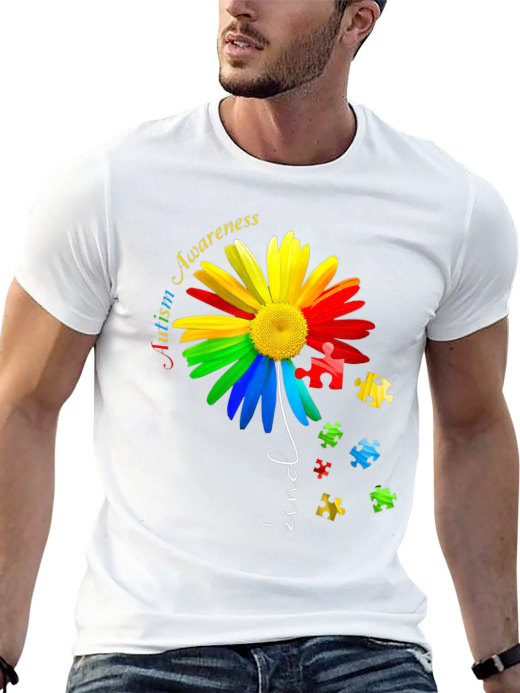 Autism Awareness Daisy T-Shirt - Kind