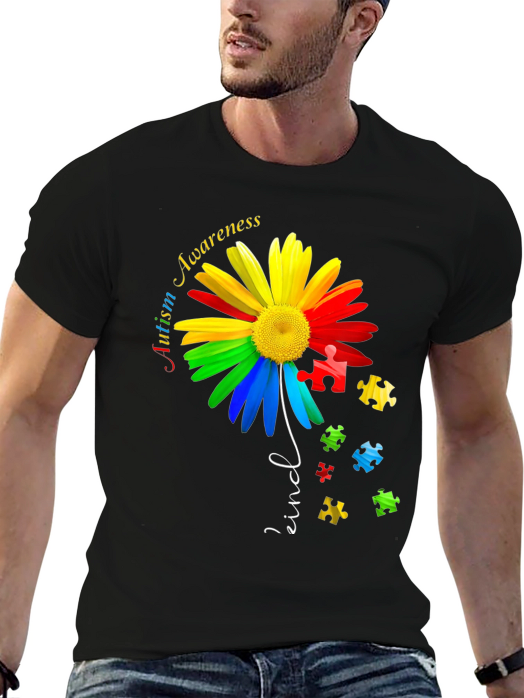 Autism Awareness Daisy T-Shirt - Kind