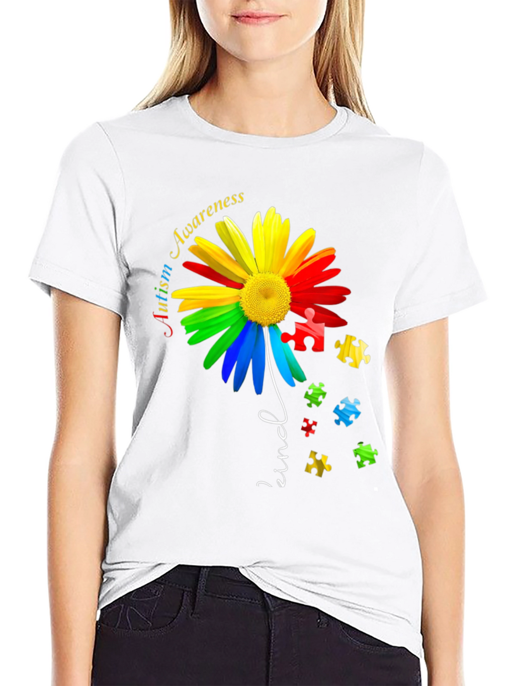 Autism Awareness Daisy T-Shirt - Kind