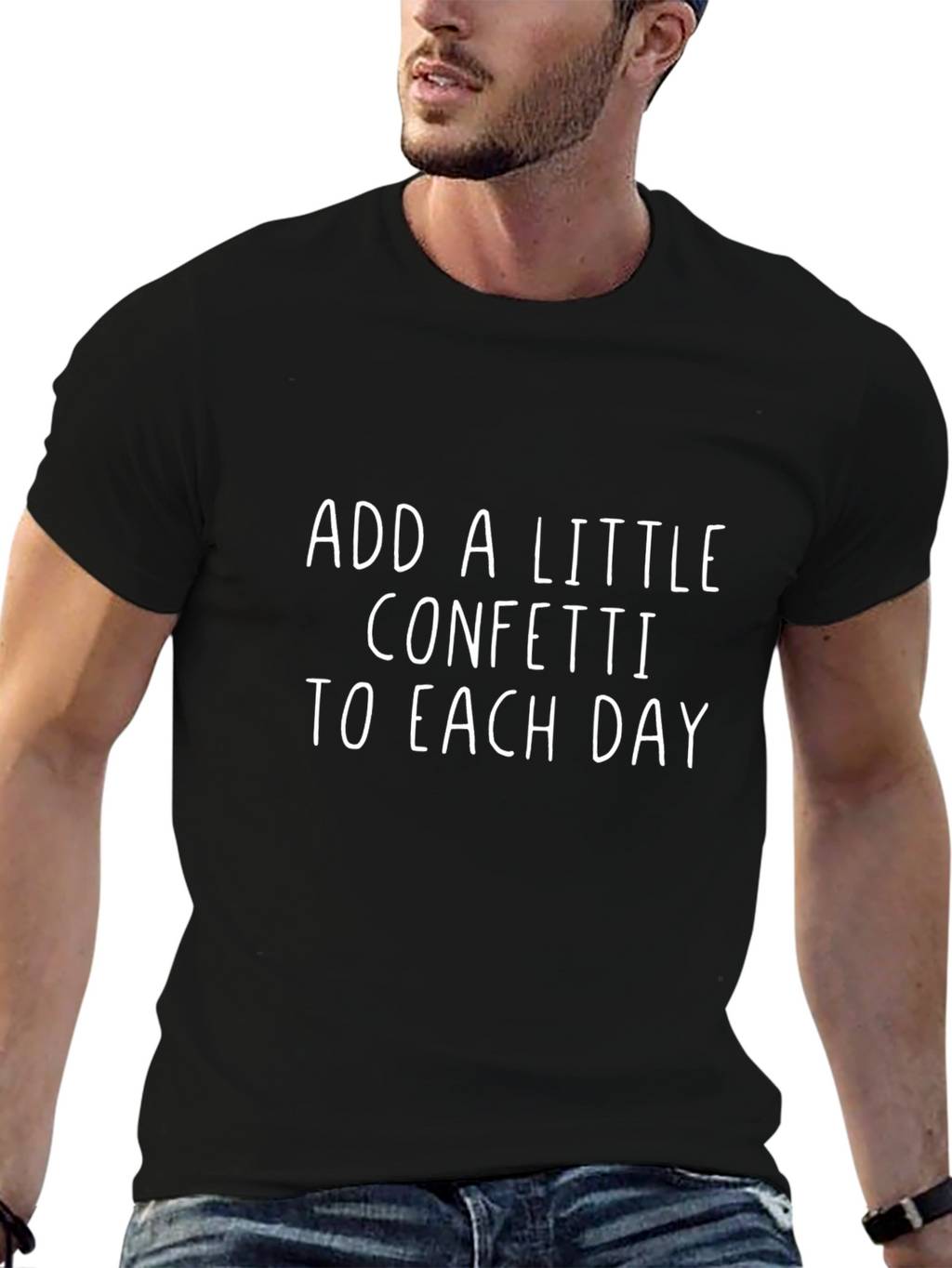 Confetti Daily T-Shirt - Black