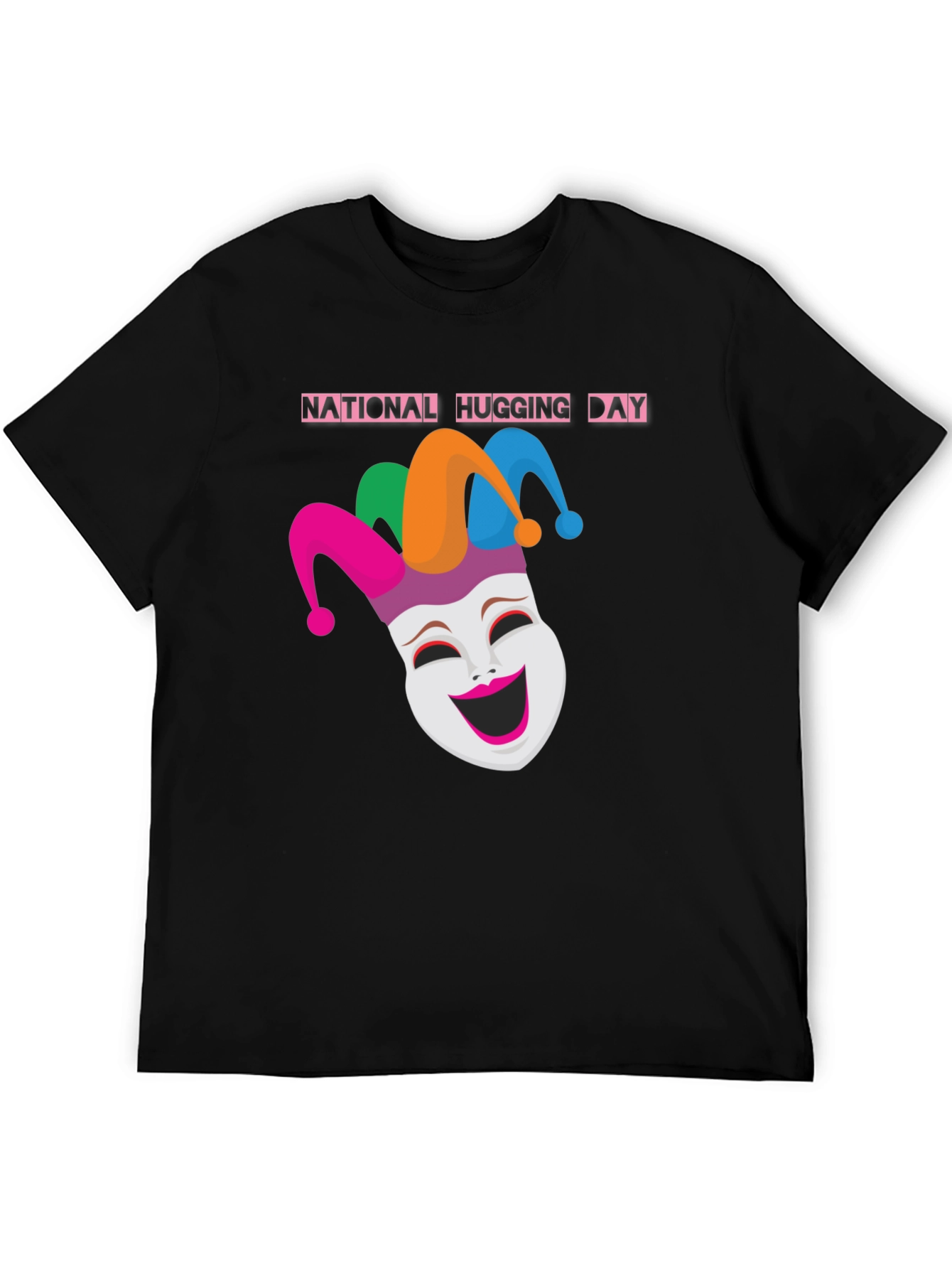 National Hugging Day Jester Mask T-Shirt