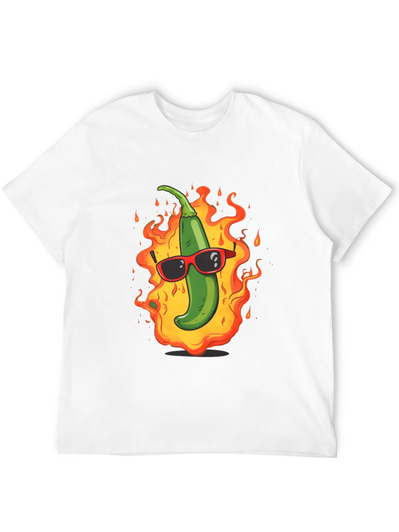 Spicy Hot Pepper Graphic Tee - Cool & Casual