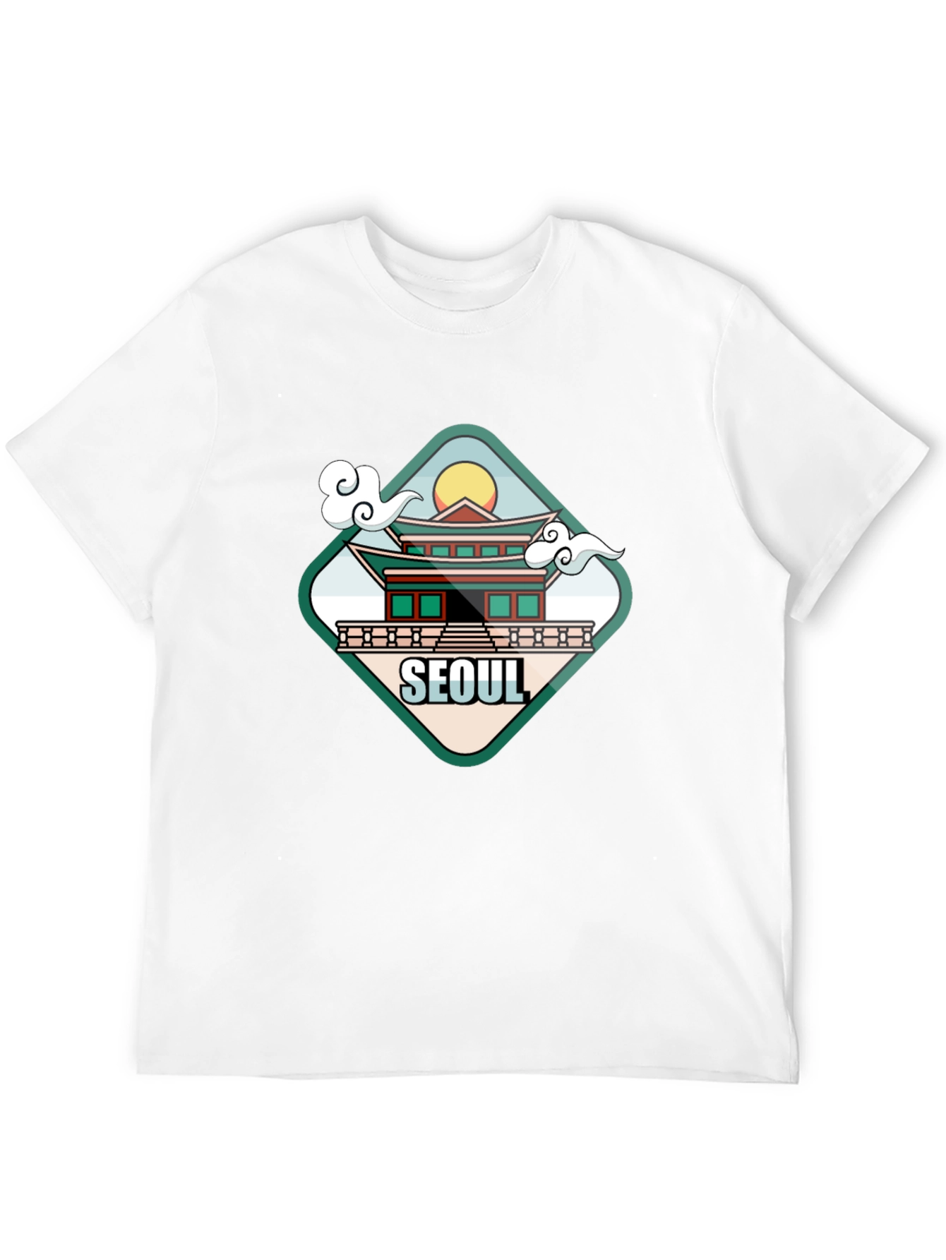 Seoul Graphic T-Shirt - Casual Black Tee