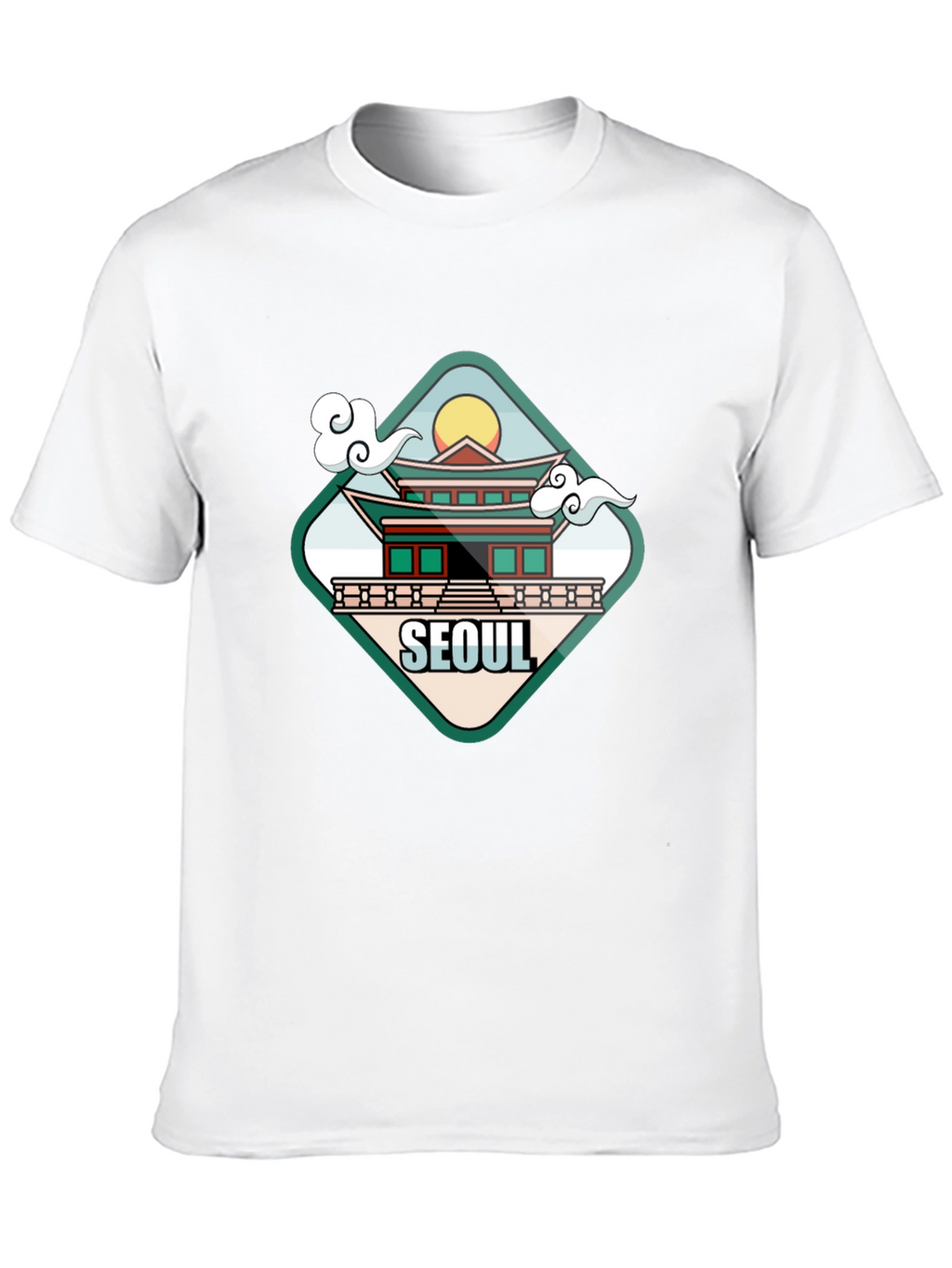 Seoul Graphic T-Shirt - Casual Black Tee