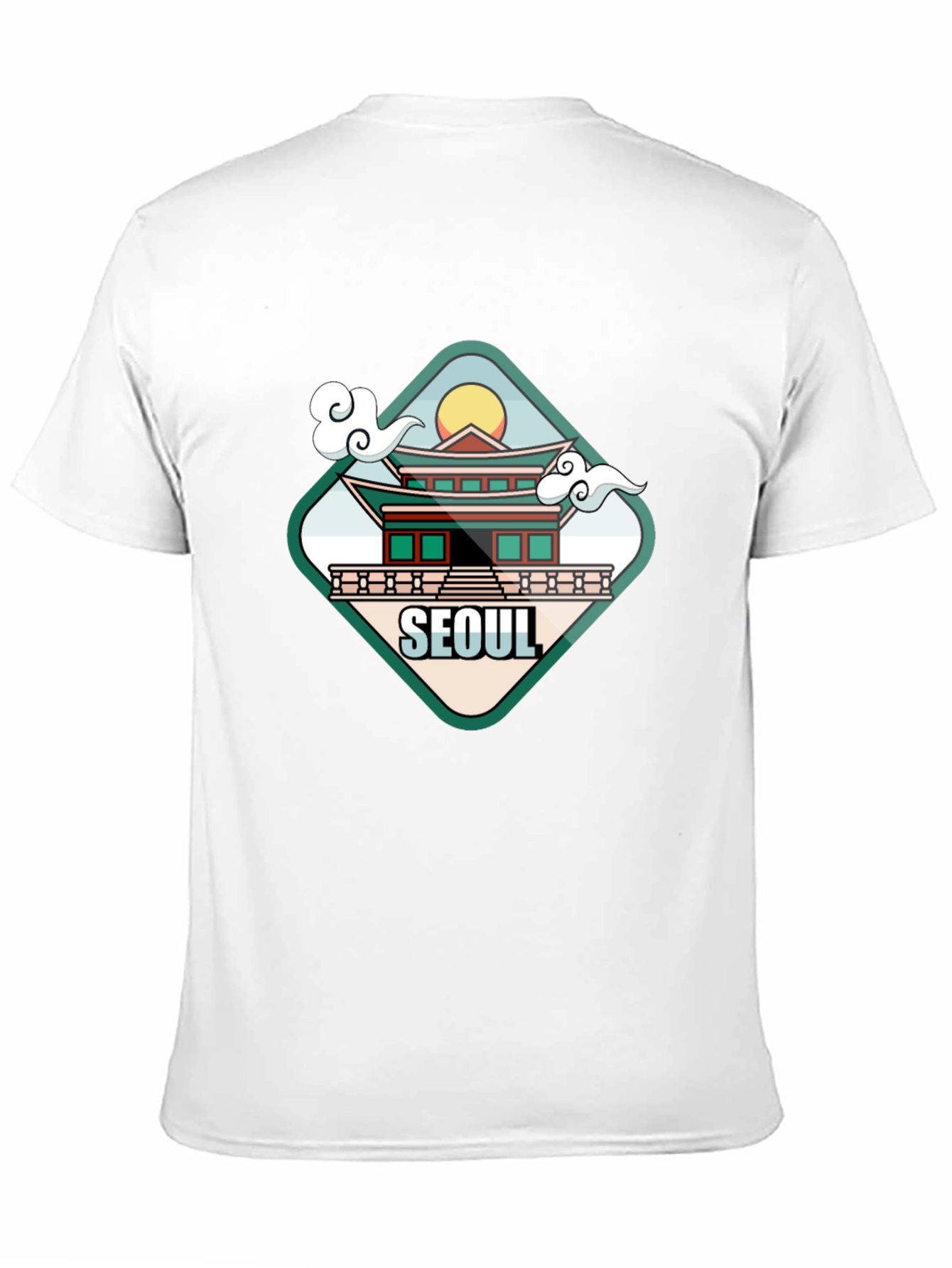 Seoul Graphic T-Shirt - Casual Black Tee