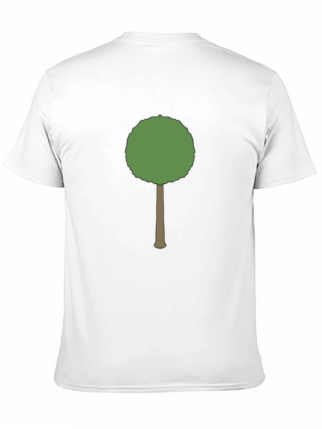 Cartoon Tree Graphic Black T-Shirt