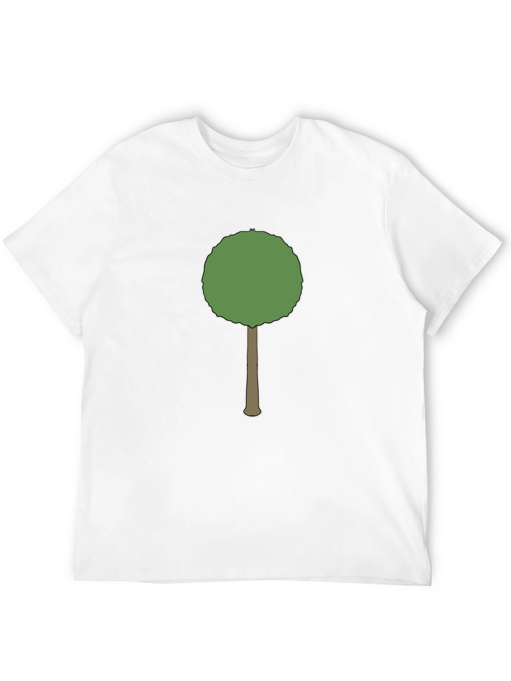 Cartoon Tree Graphic Black T-Shirt