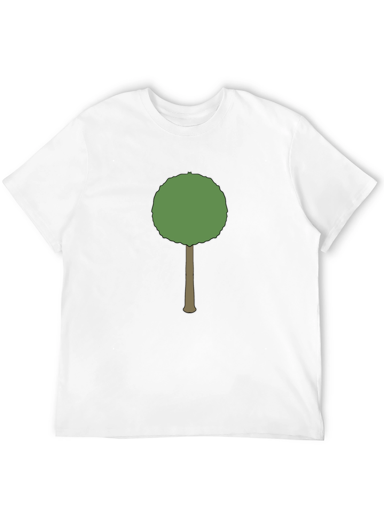 Cartoon Tree Graphic Black T-Shirt