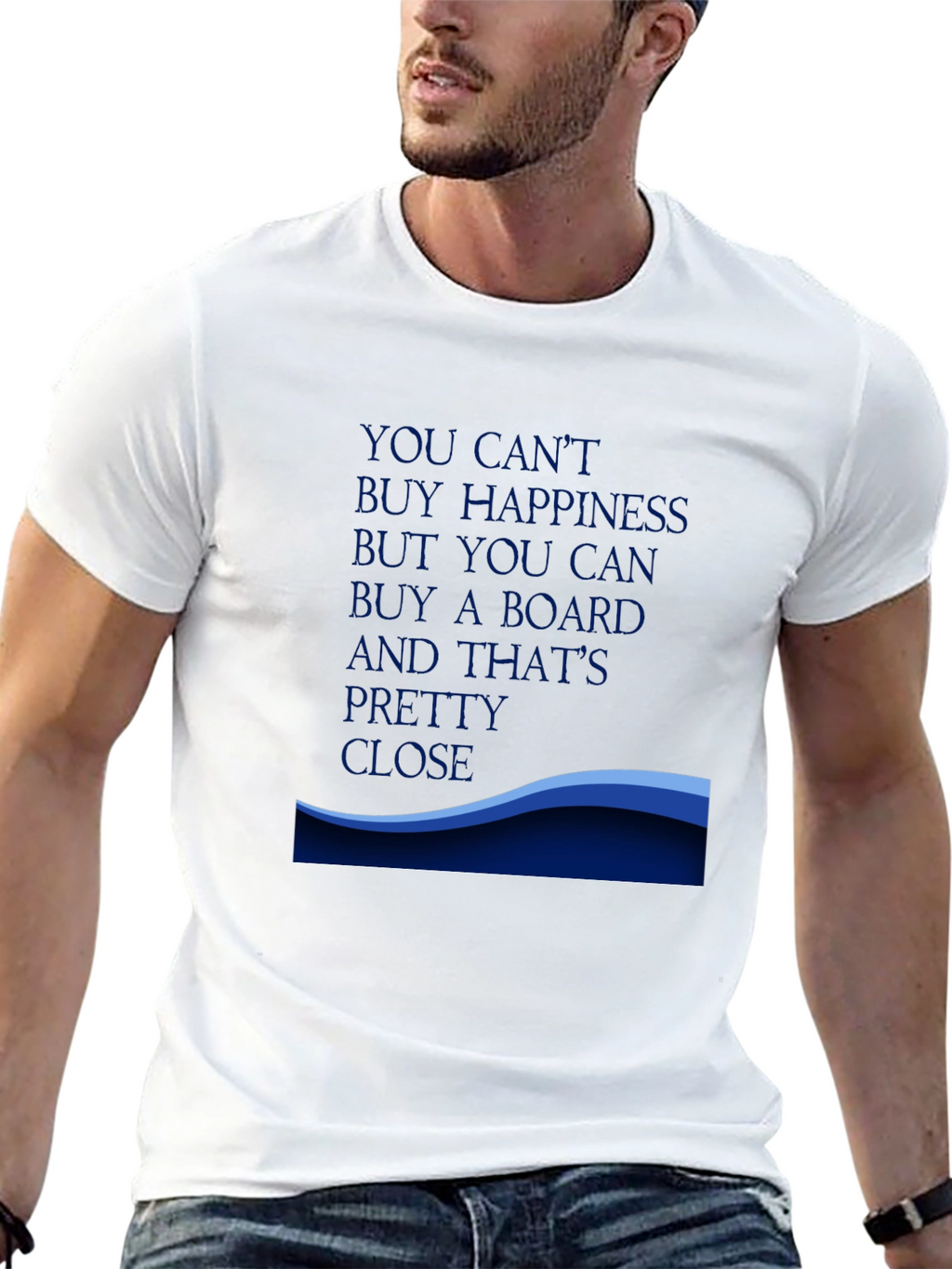 Happiness Board T-Shirt - Black