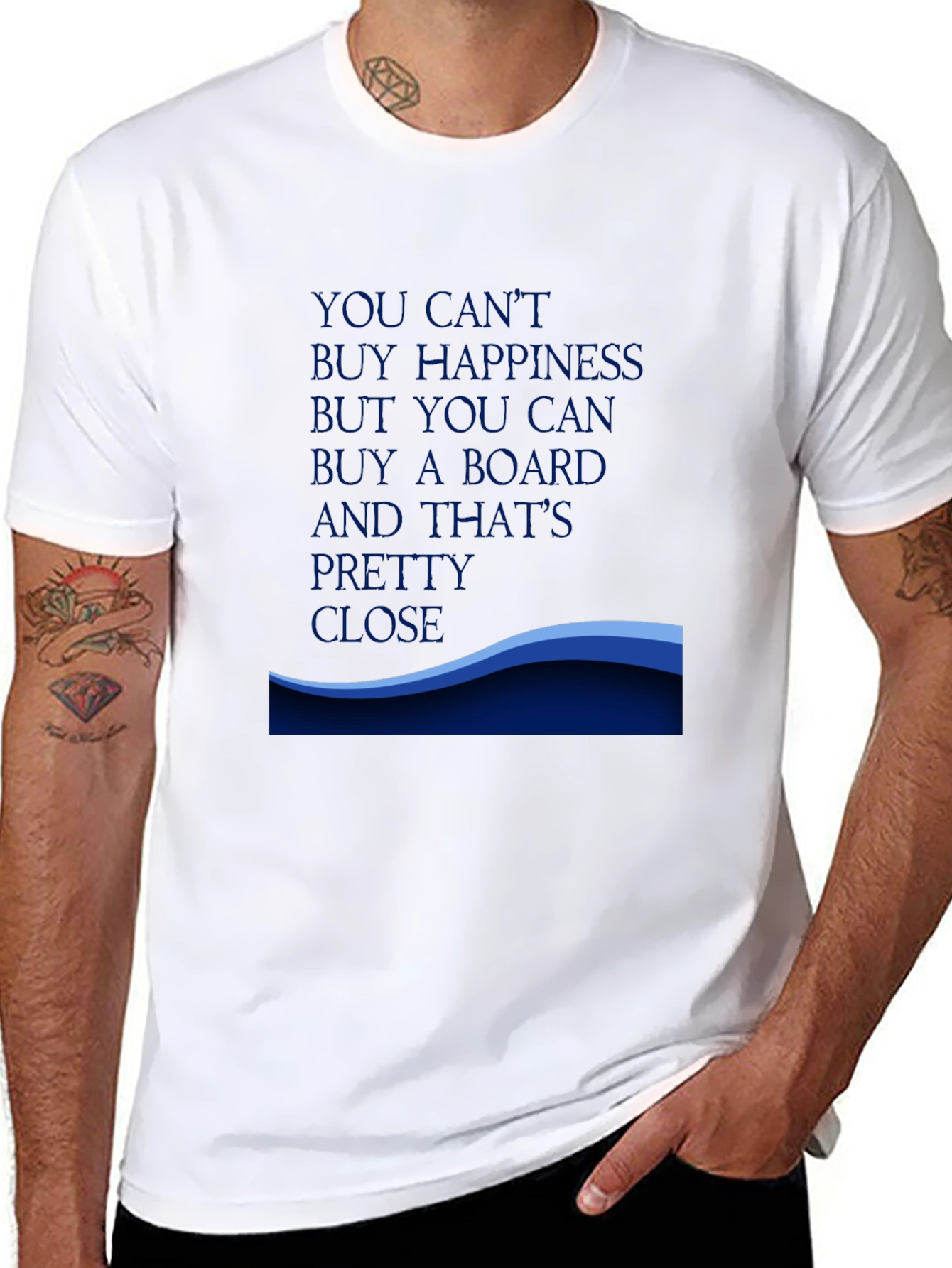 Happiness Board T-Shirt - Black