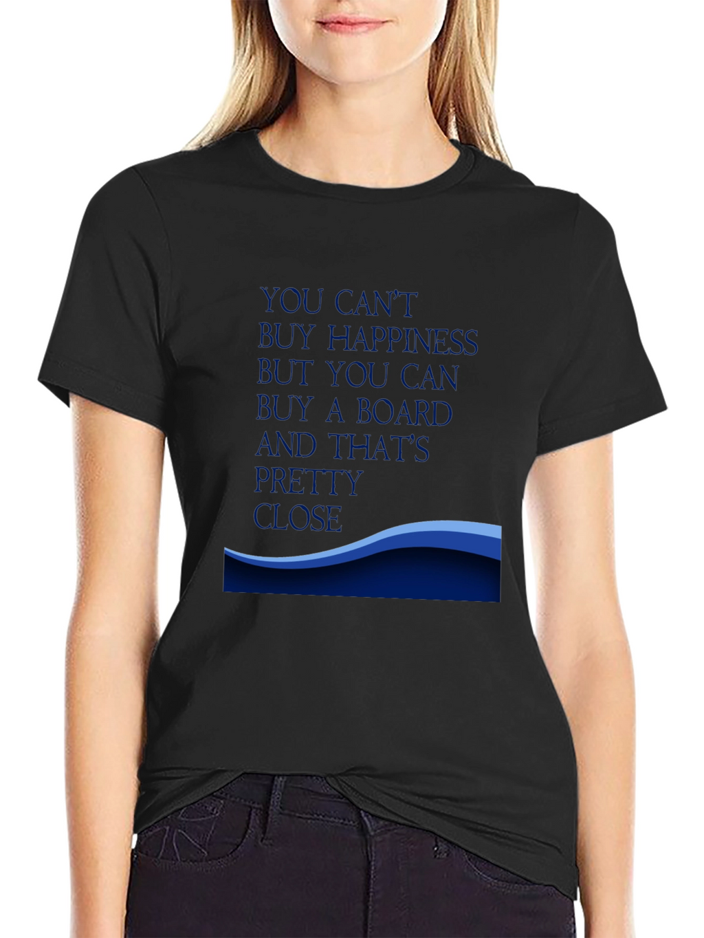 Happiness Board T-Shirt - Black