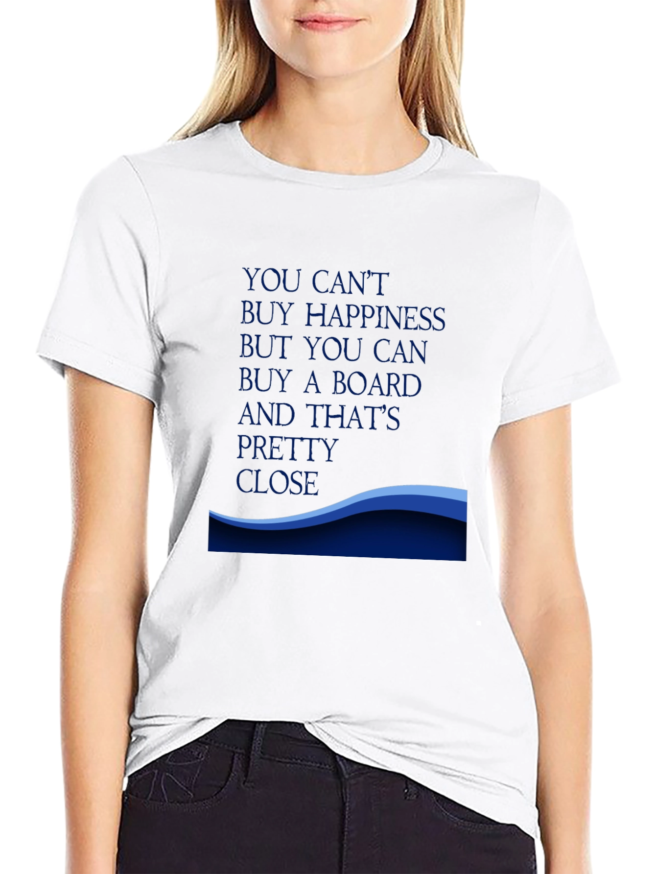 Happiness Board T-Shirt - Black