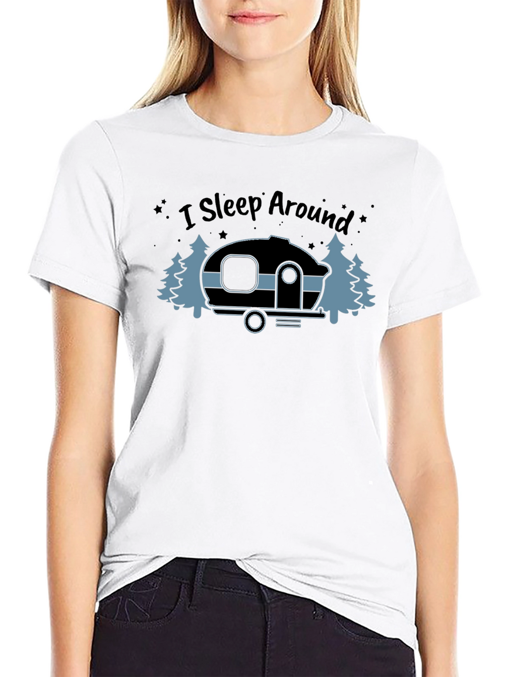 I Sleep Around Camping T-Shirt