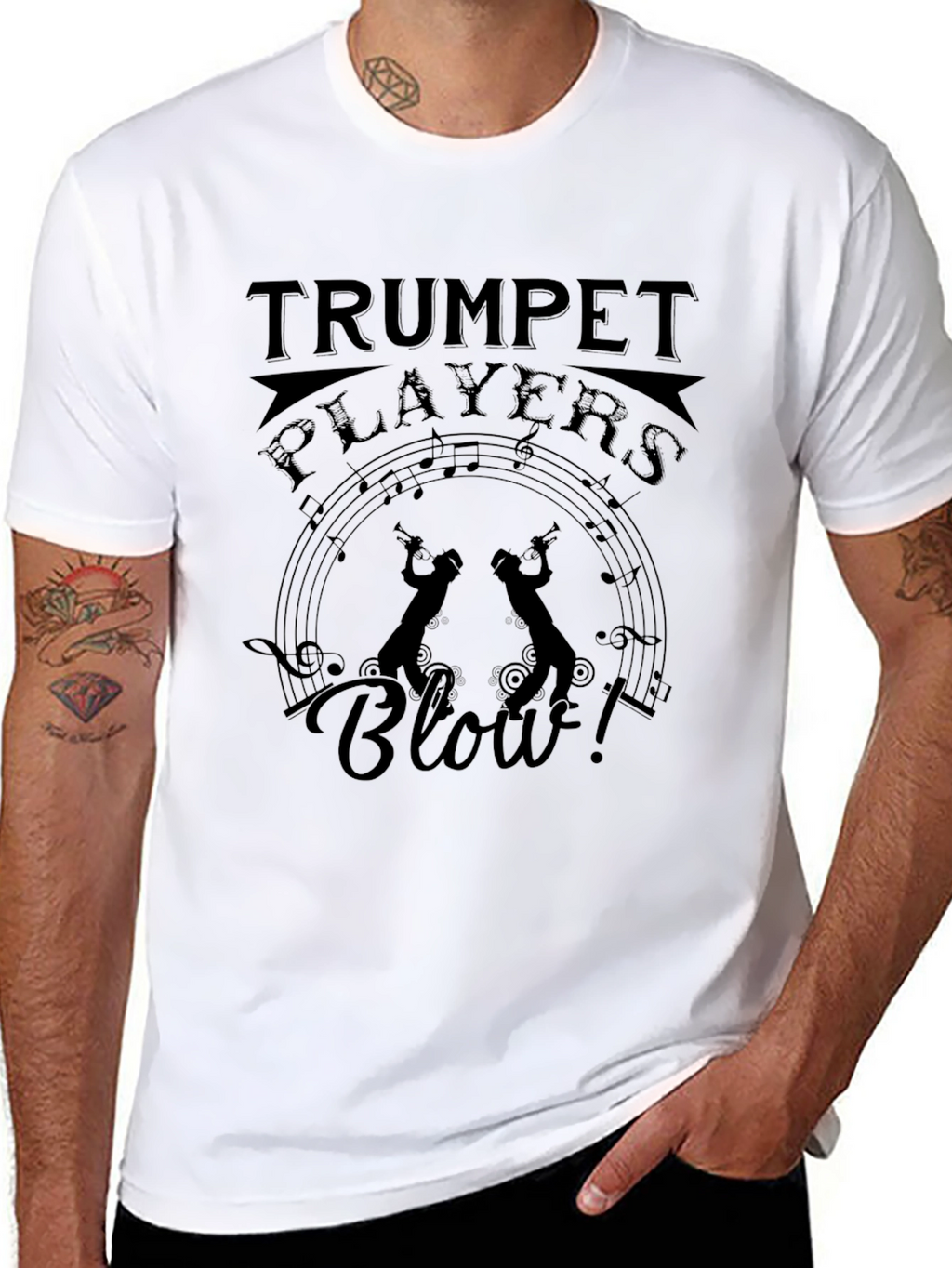 Trumpet Players Blow! Graphic Tee