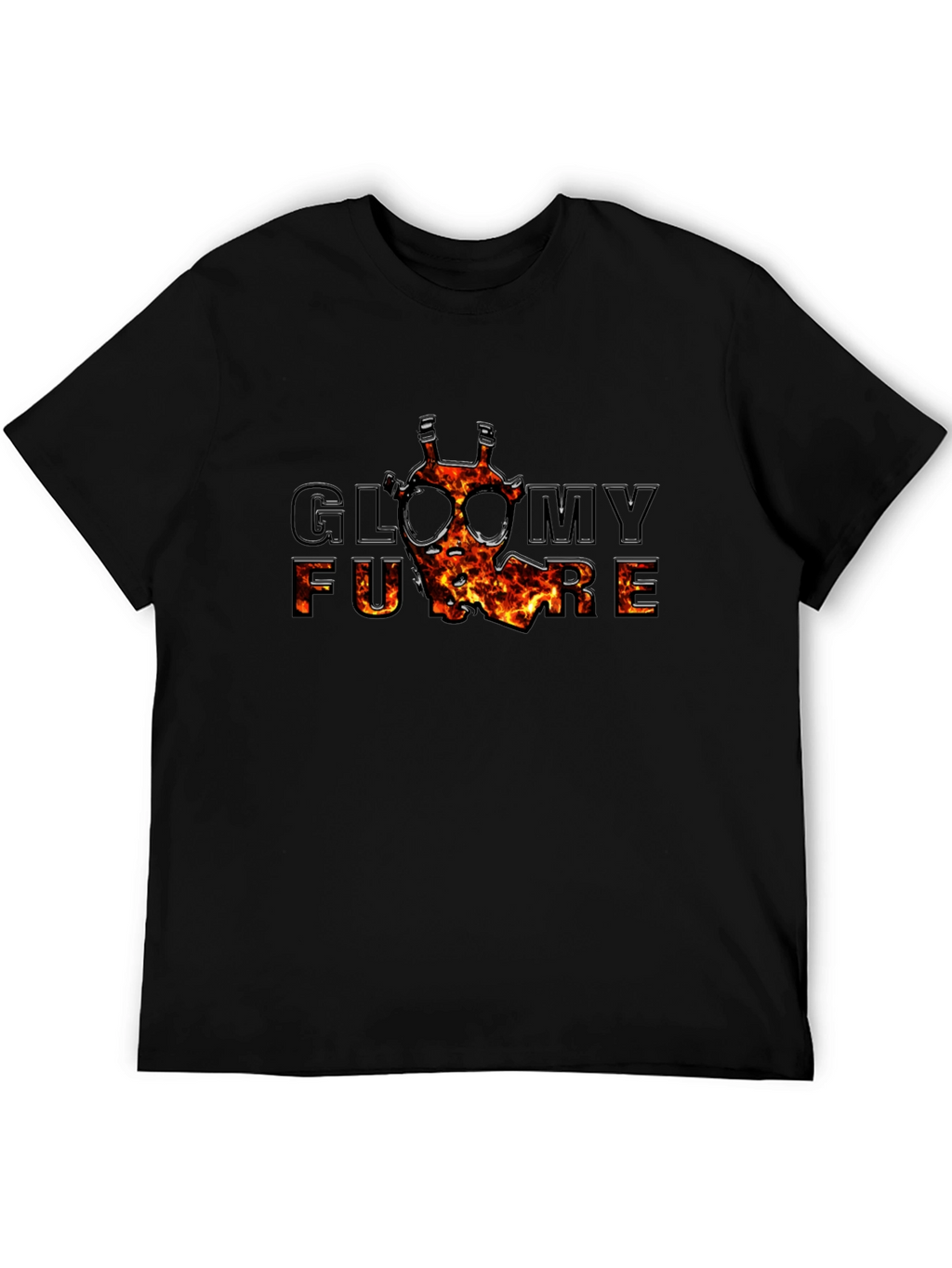 Gloomy Future Graphic Print T-Shirt