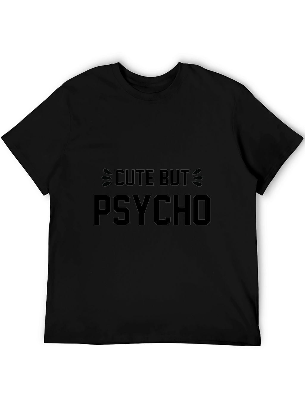Cute But Psycho Graphic Tee - Black