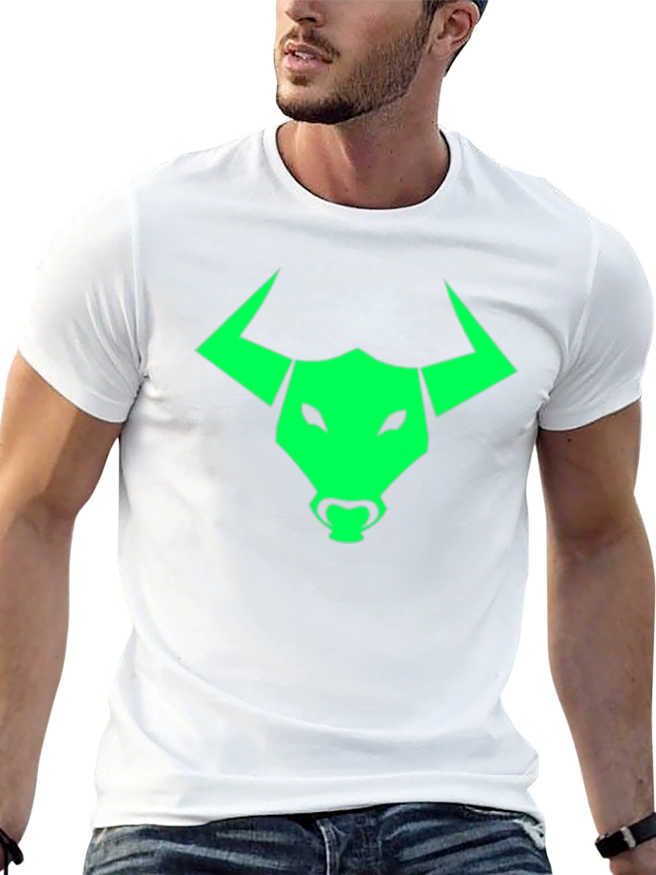 Bull Logo Graphic Tee - Bold Black Shirt