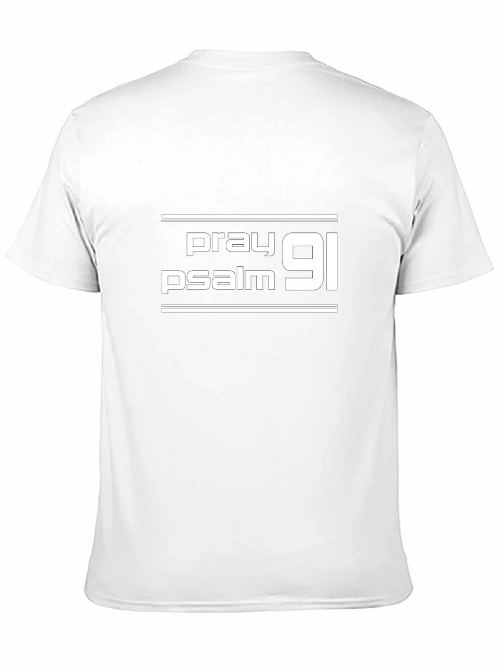 Pray Psalm 91 T-Shirt - Black Christian Tee