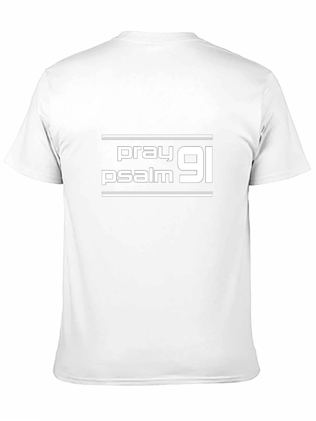 Pray Psalm 91 T-Shirt - Black Christian Tee