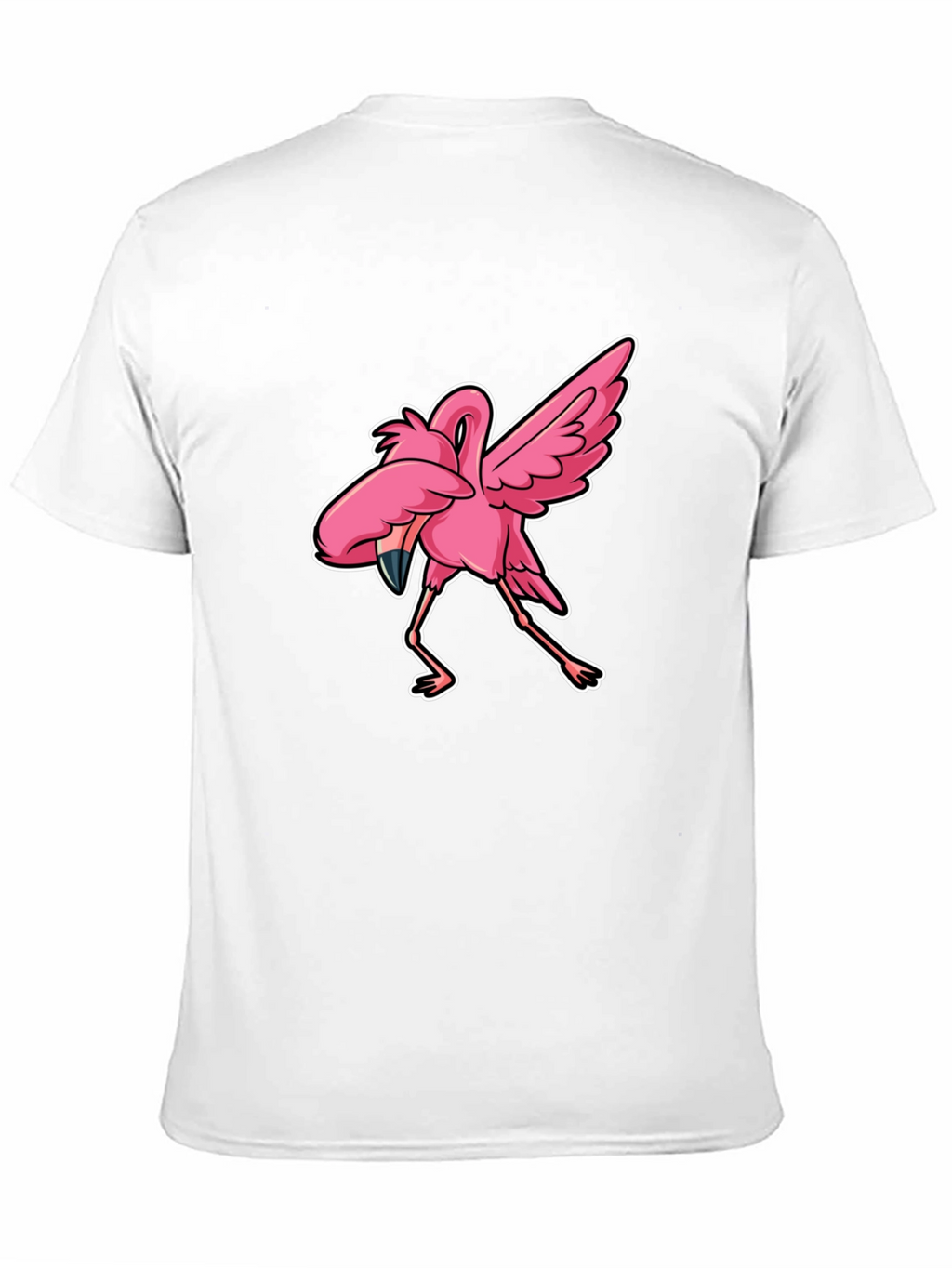Dabbing Flamingo Graphic Tee - Trendy & Fun!