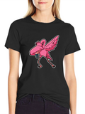 Dabbing Flamingo Graphic Tee - Trendy & Fun!