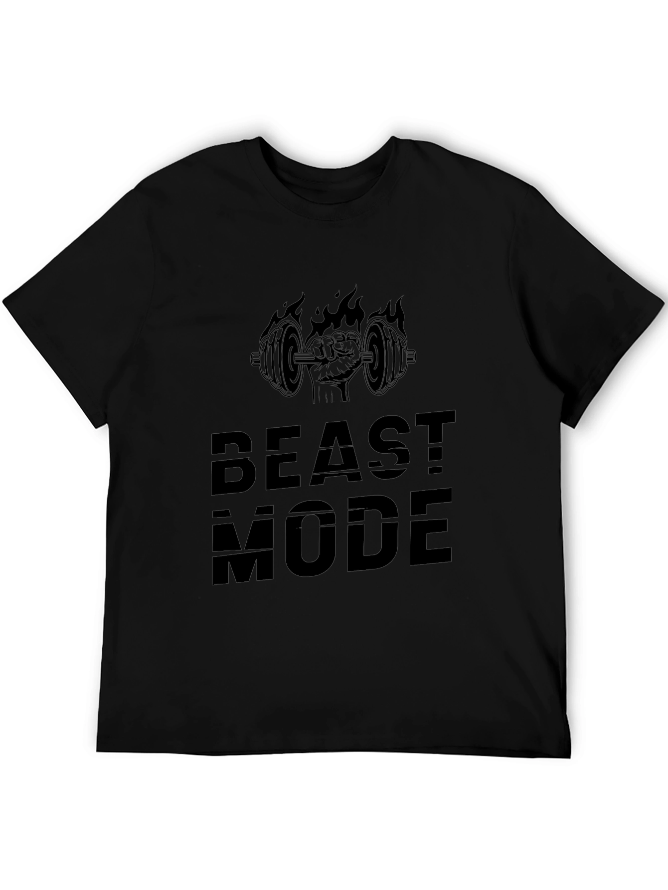 Beast Mode Black T-Shirt - Gym Workout Apparel