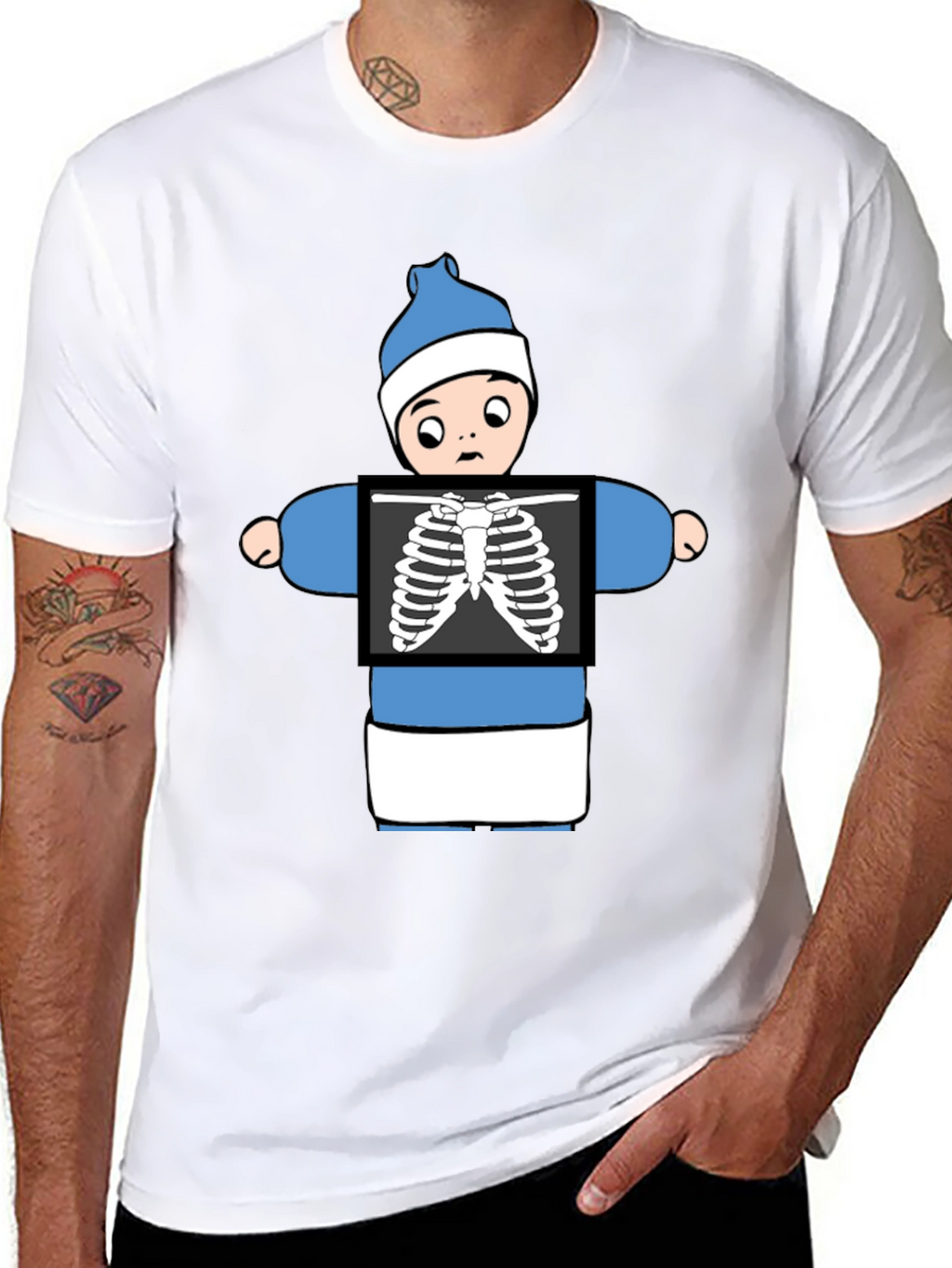 Humorous X-Ray Baby T-Shirt