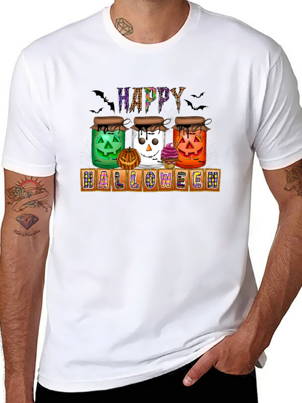 Halloween Jars T-Shirt - Happy Halloween Tee