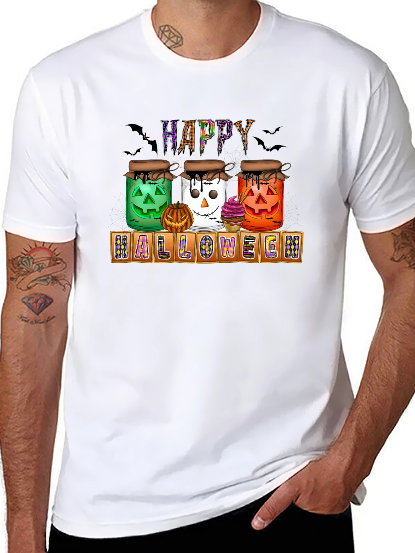 Halloween Jars T-Shirt - Happy Halloween Tee
