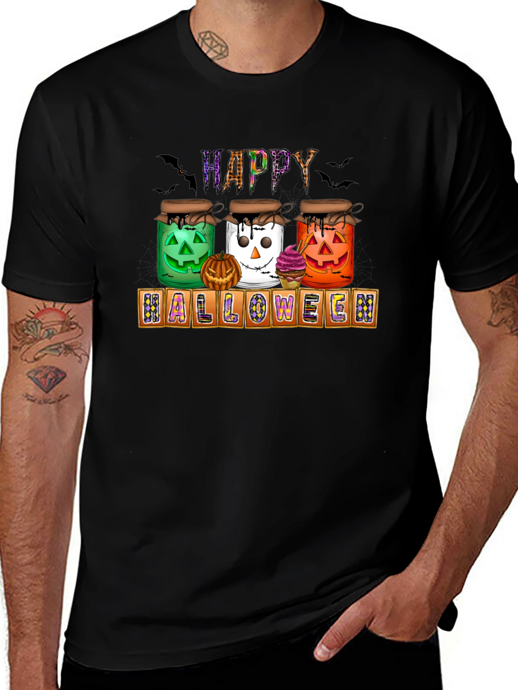 Halloween Jars T-Shirt - Happy Halloween Tee