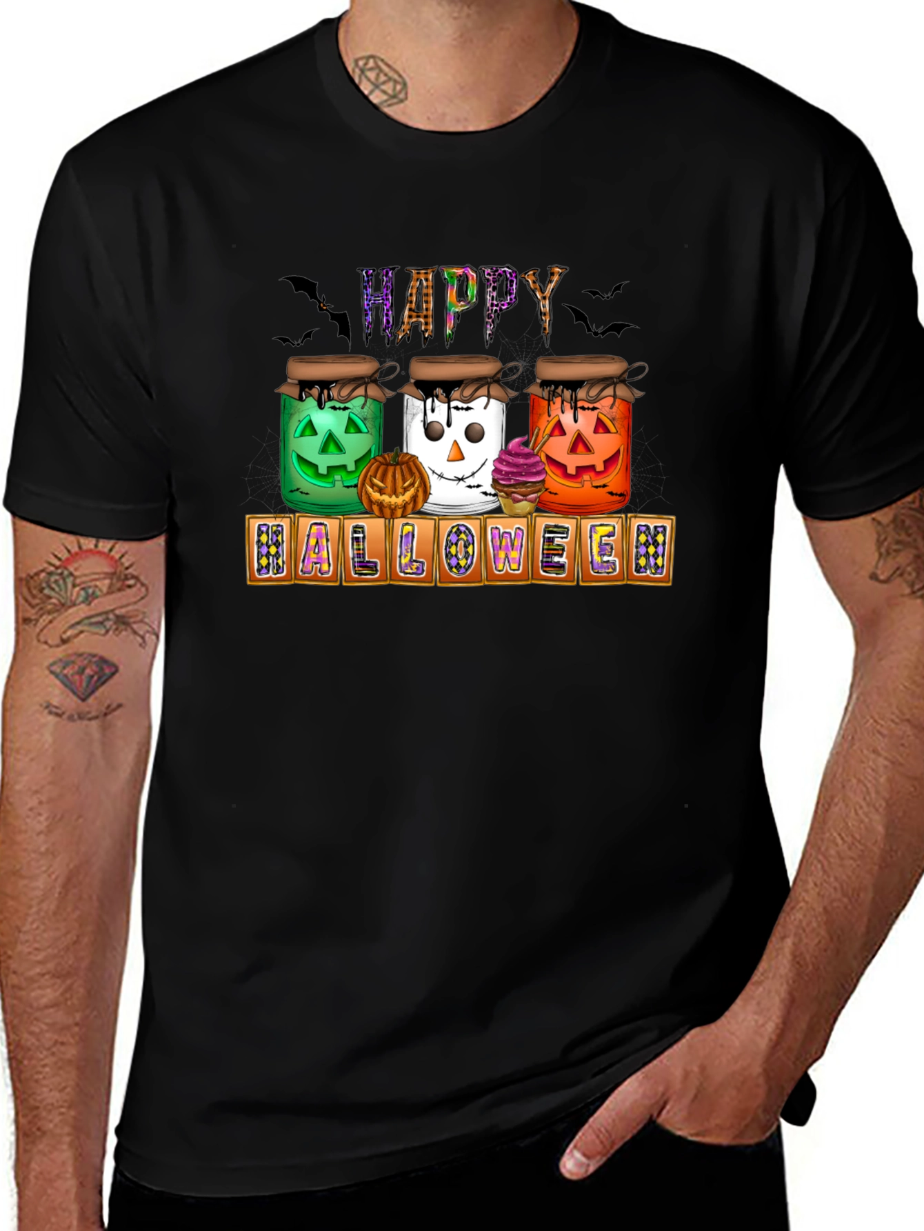 Halloween Jars T-Shirt - Happy Halloween Tee