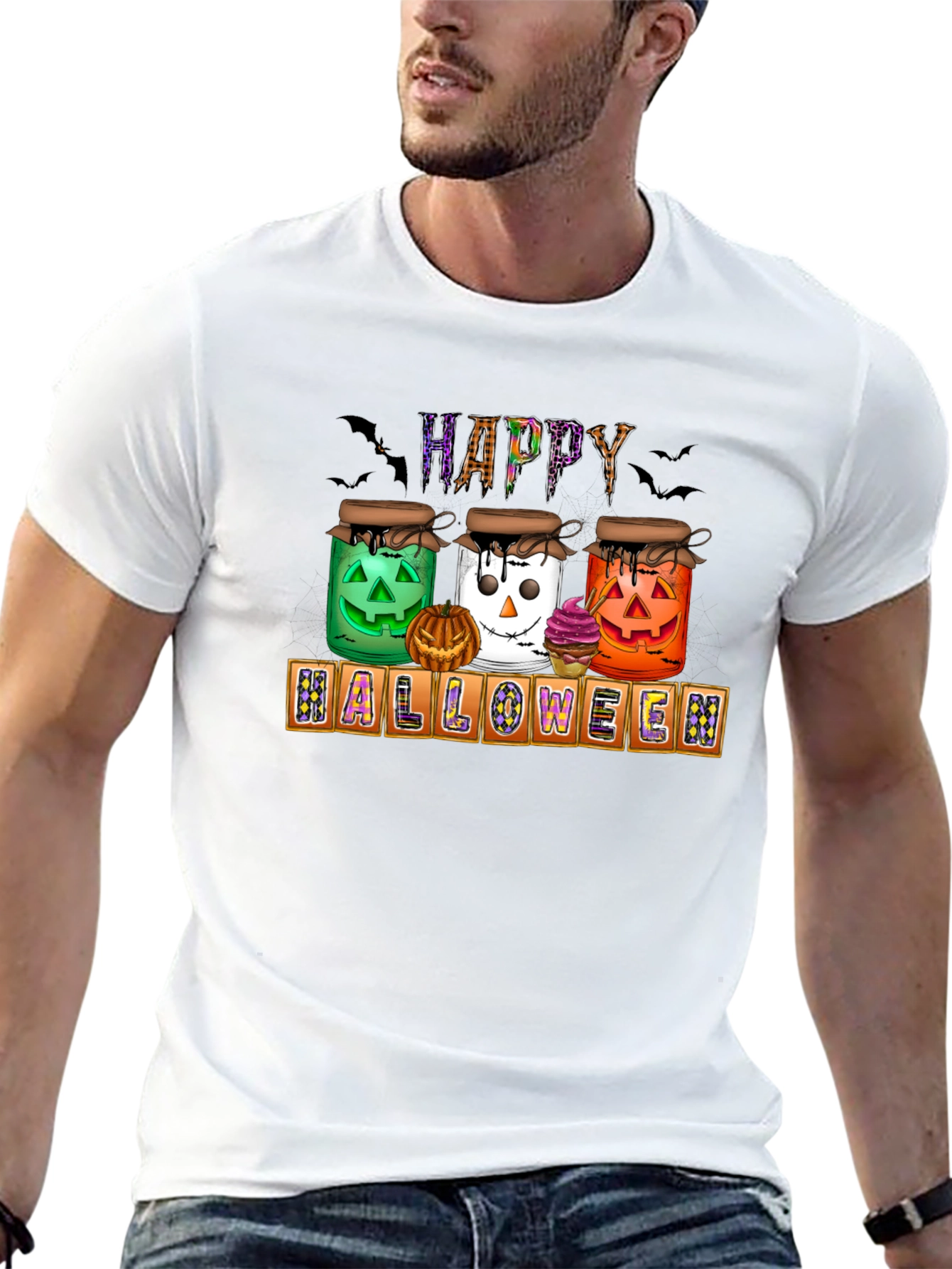Halloween Jars T-Shirt - Happy Halloween Tee