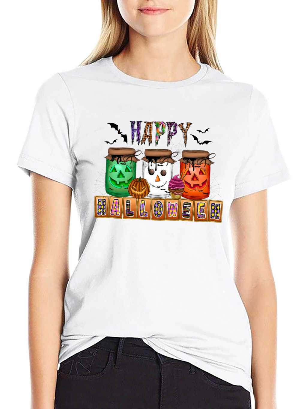 Halloween Jars T-Shirt - Happy Halloween Tee
