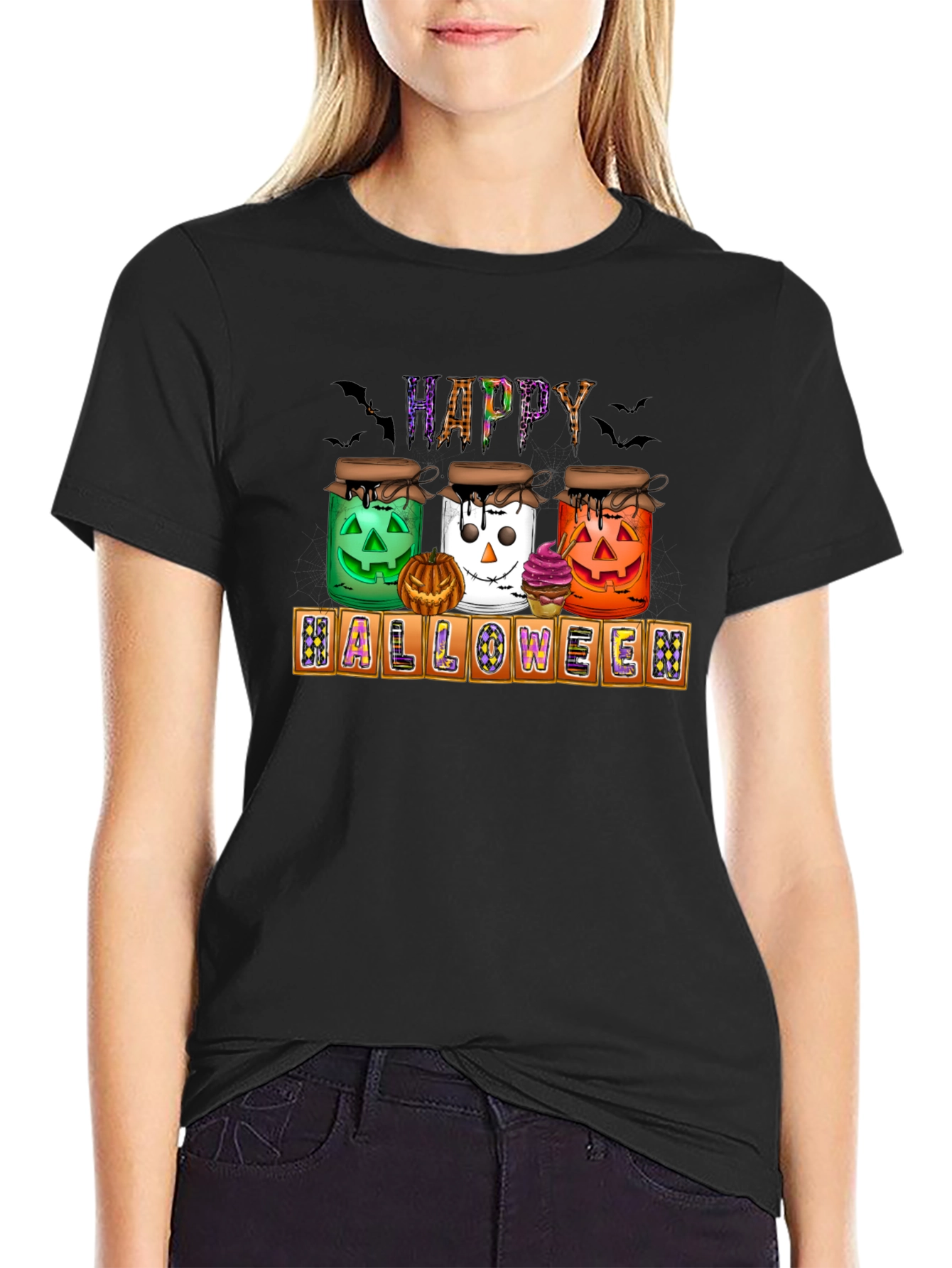 Halloween Jars T-Shirt - Happy Halloween Tee